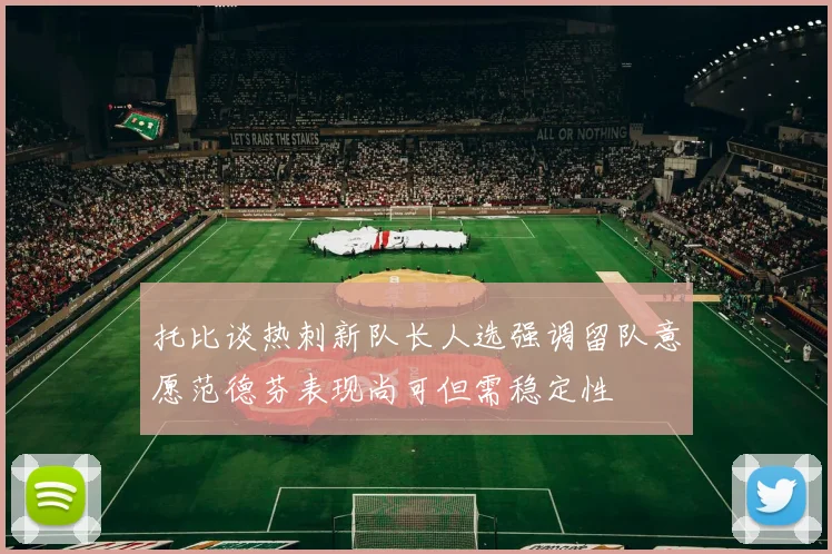 托比谈热刺新队长人选强调留队意愿范德芬表现尚可但需稳定性